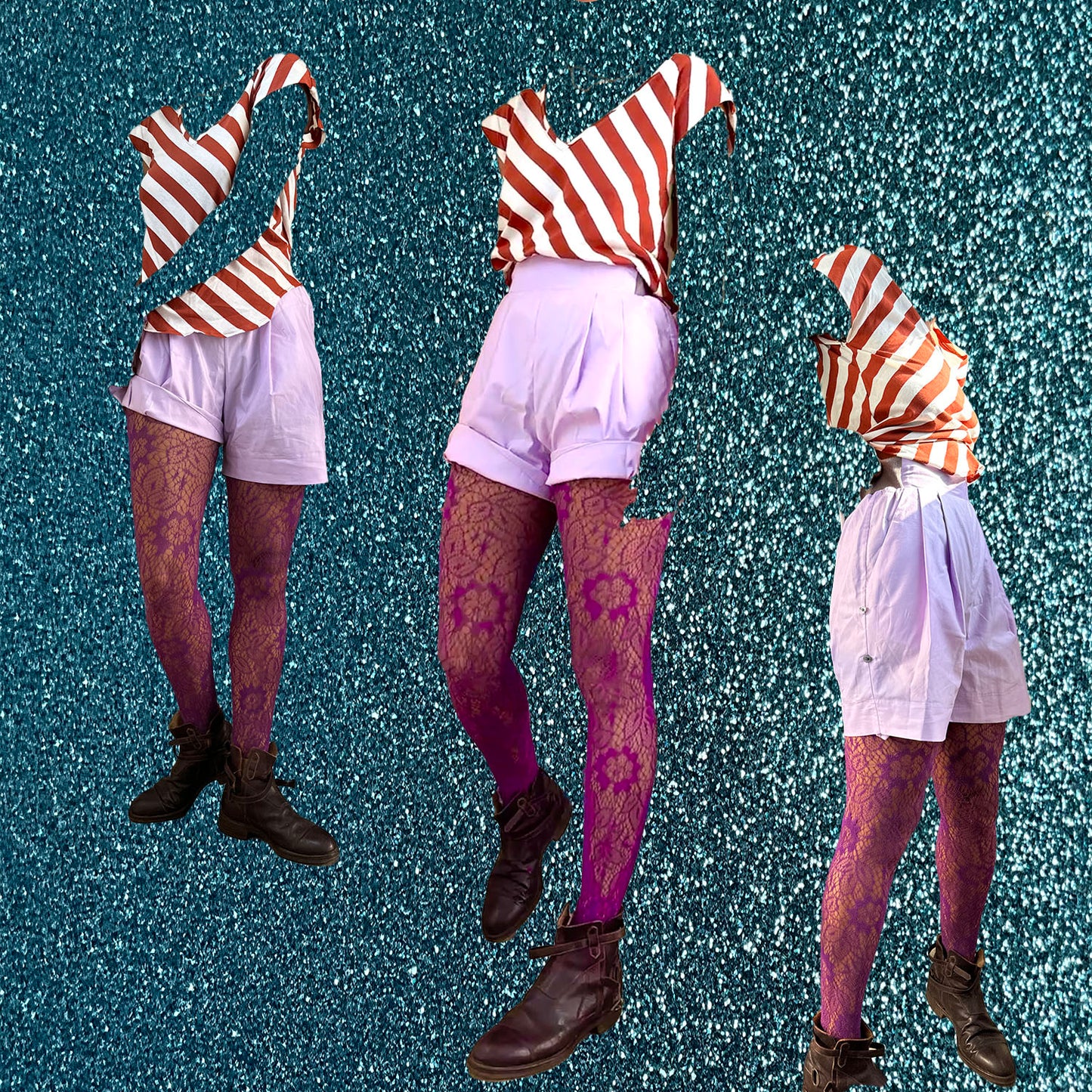 Adjustable length pull on shorts.