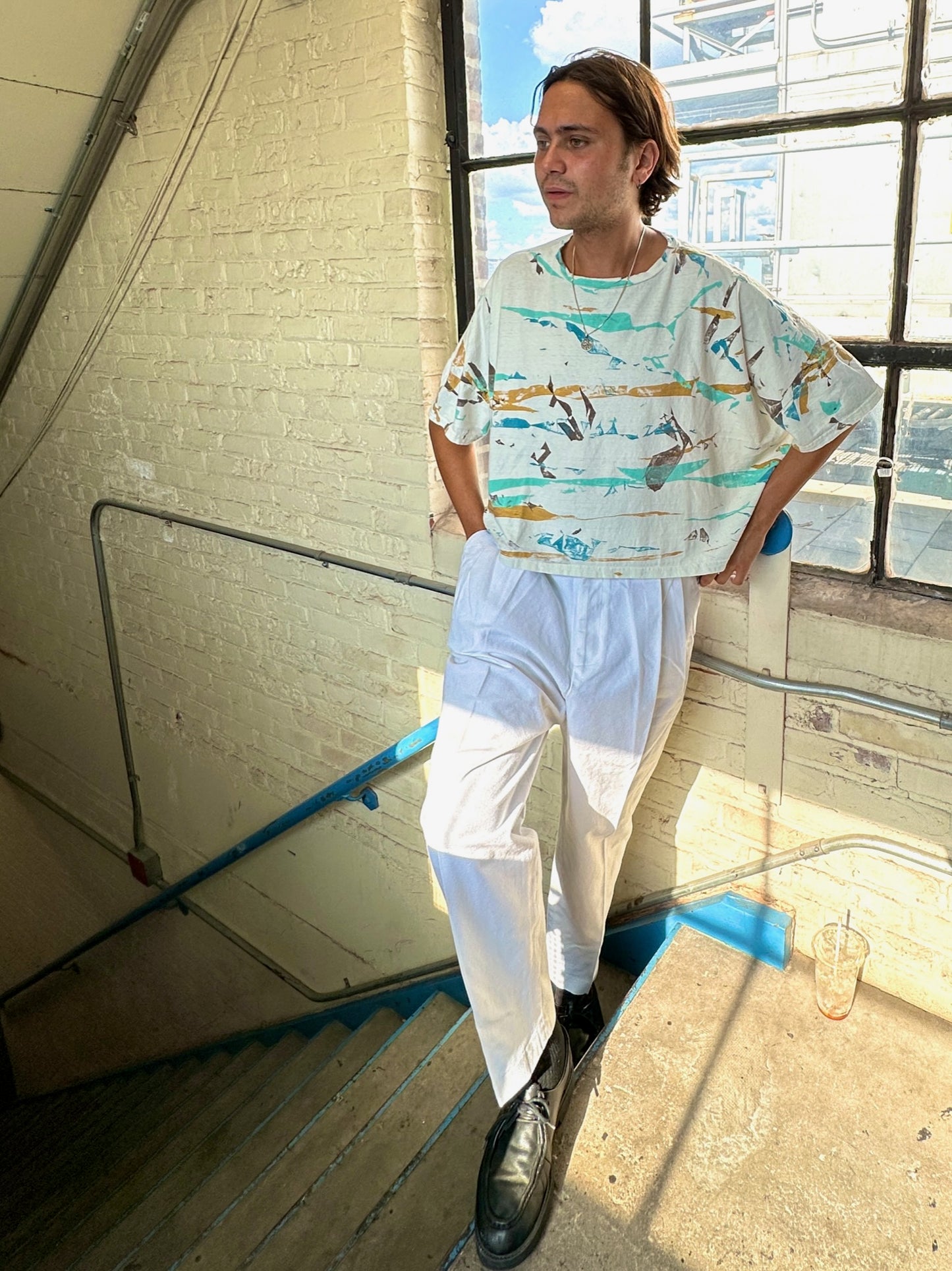 Tiger Terrazzo Tee - Swing Box Cut