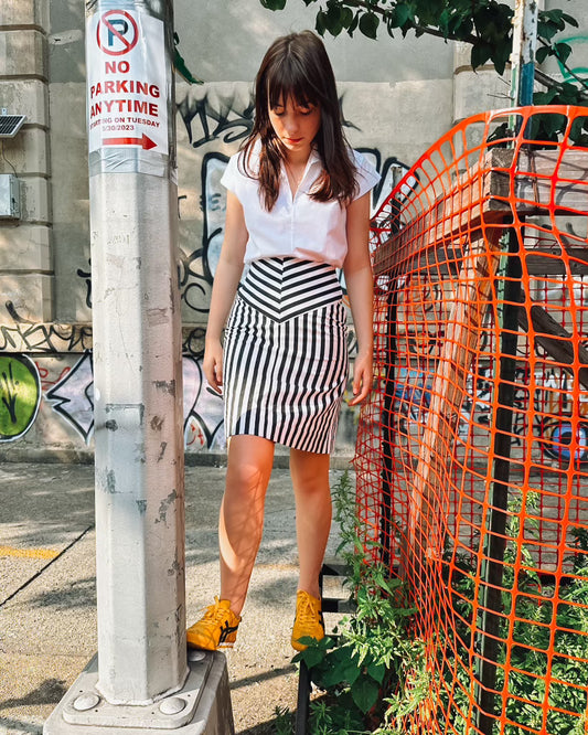 Denim Pencil Skirt